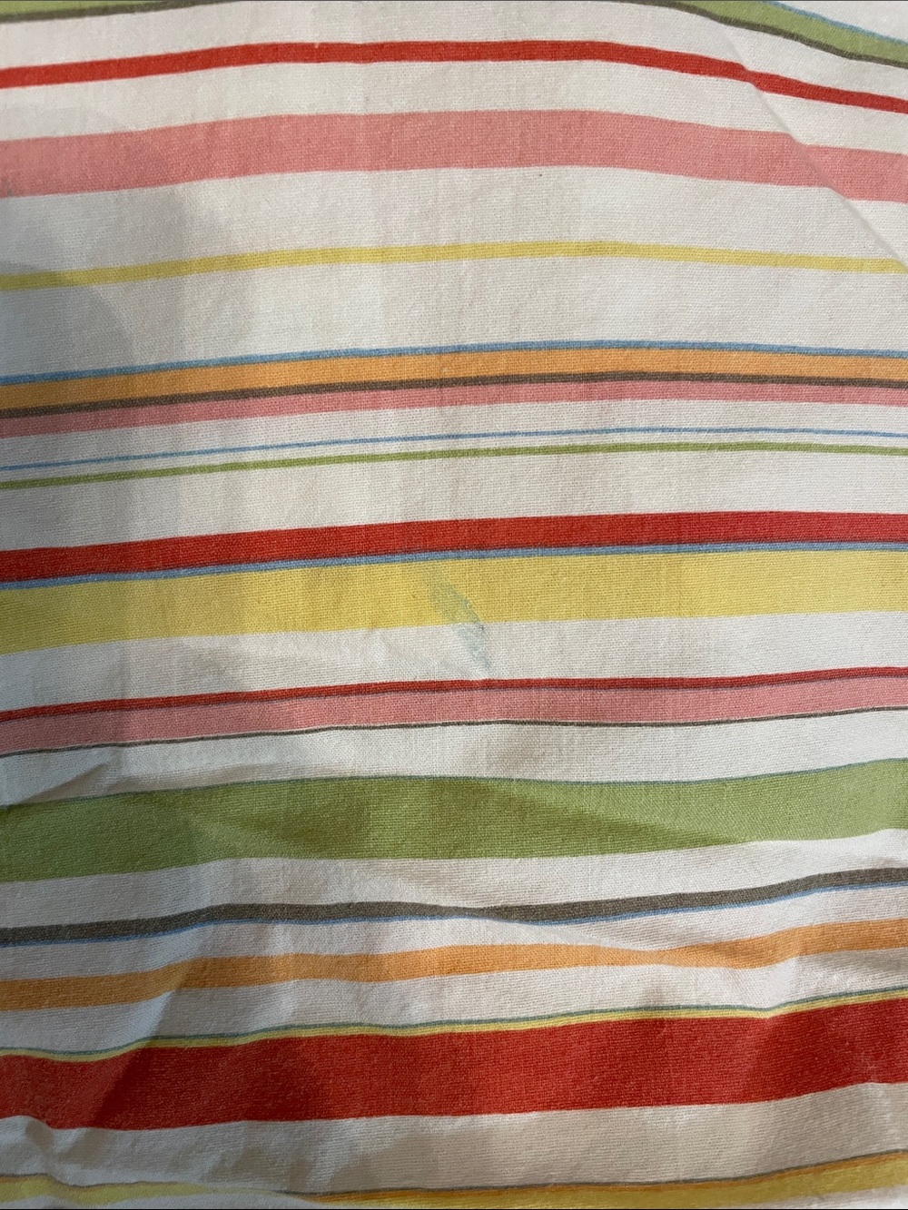 Ralph Lauren Multi-Color Striped twin fitted sheet (2)- Red, Green, Yellow, Pink - Picture 5 of 7